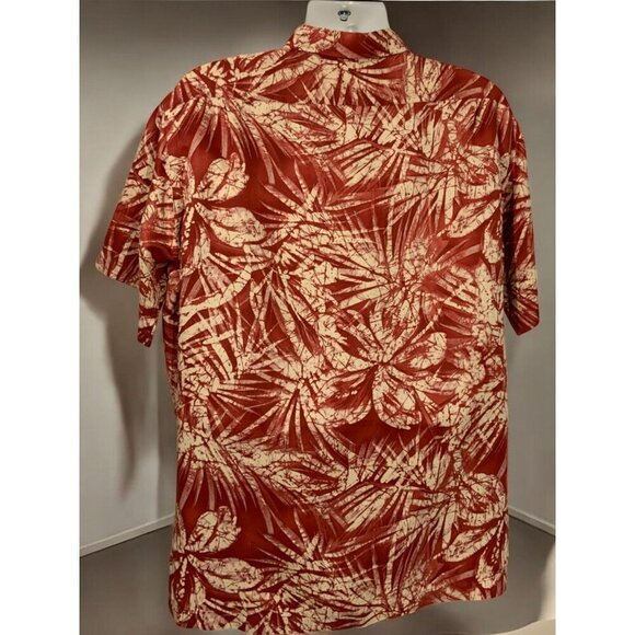 Polo Ralph Lauren Mens Large Linen Blend Clayton Hawaiian Tropical Button Shirt - Picture 5 of 7